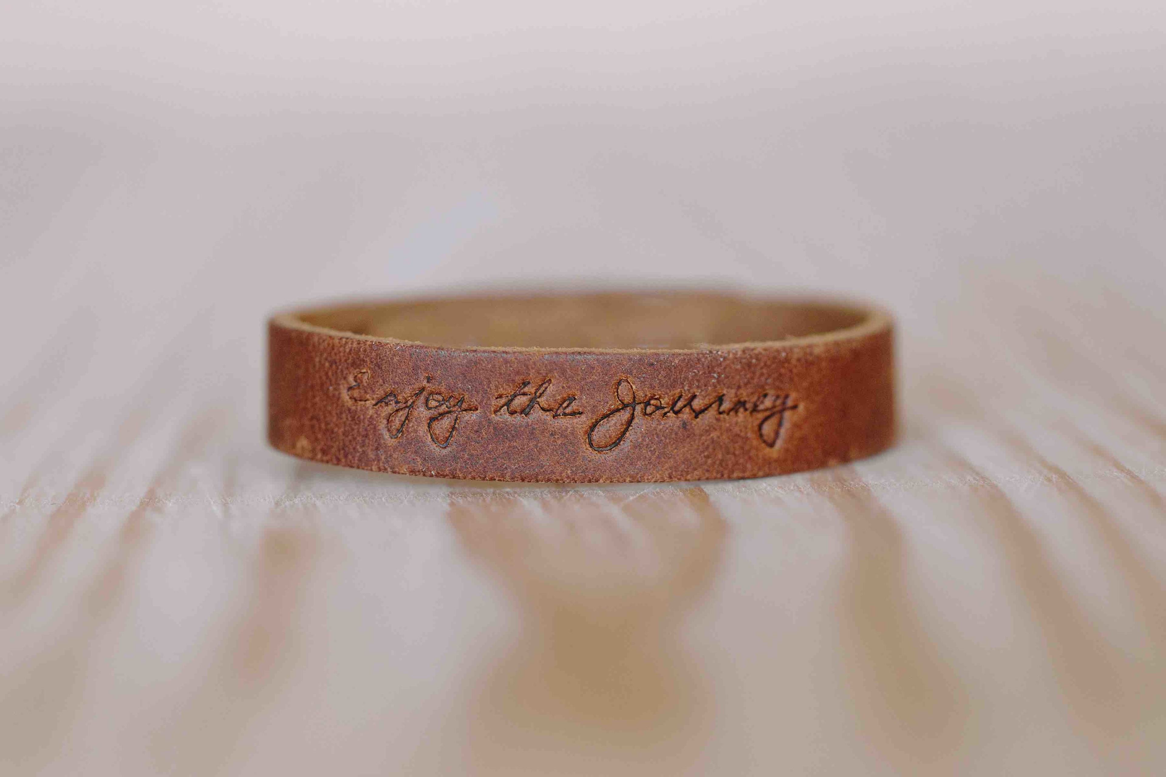 Inspire Leather Snap Bracelet – Tate + Zoey