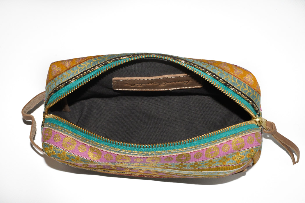 Fabric Makeup Bag - Legacy Fabric Cosmetic Bag by the Oak River Company